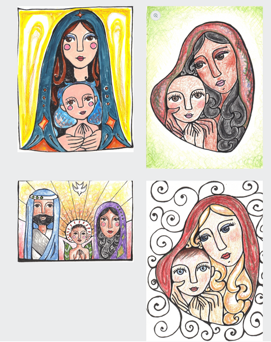 yuletide greeting card set