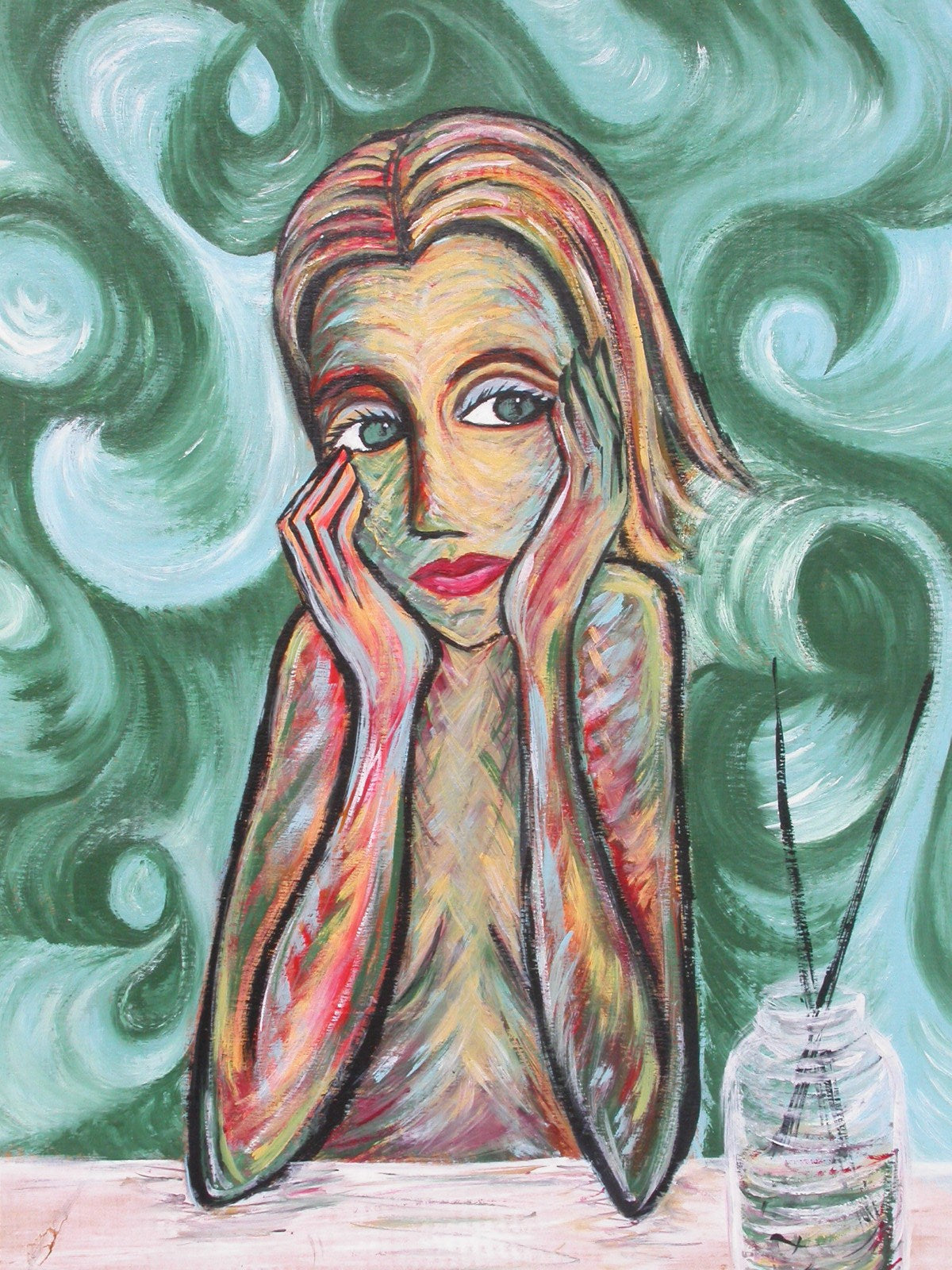 self portrait canvas print